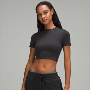 NWOT Lululemon Wondermost Ultra-Soft Nulu Crewneck Cropped T-Shirt